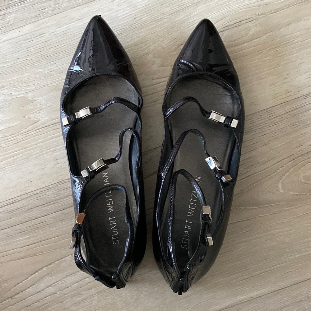 Stuart Weitzman Maryjane Black Shoes , Size 7.5